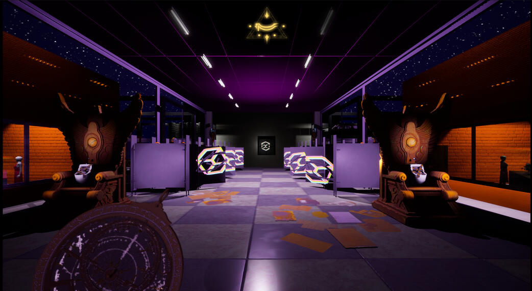 Sanctum restrooms.