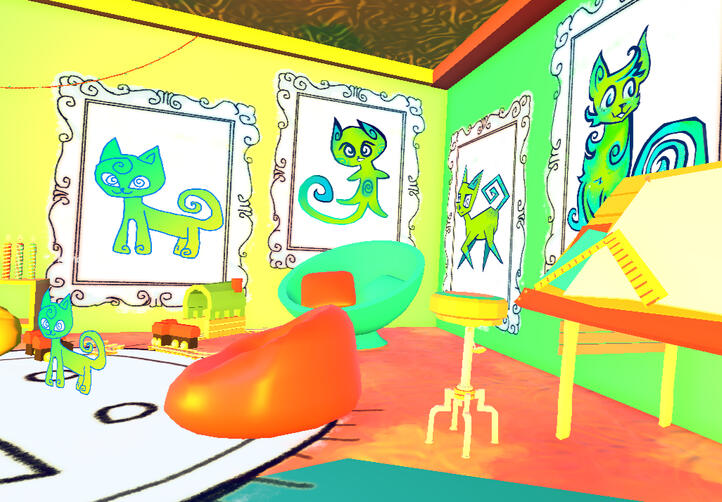 The inside of the player&#39;s home or &quot;pad&quot;.