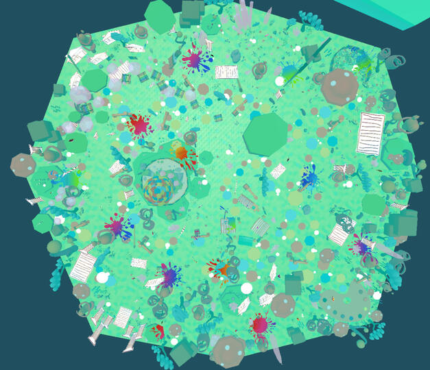 Full map layout (unlit).