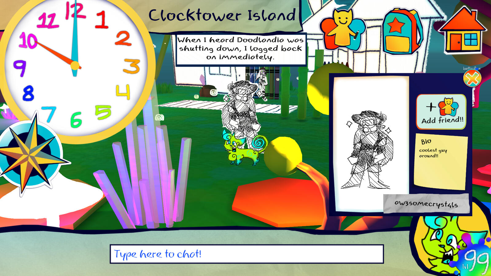 The final UI in-game.