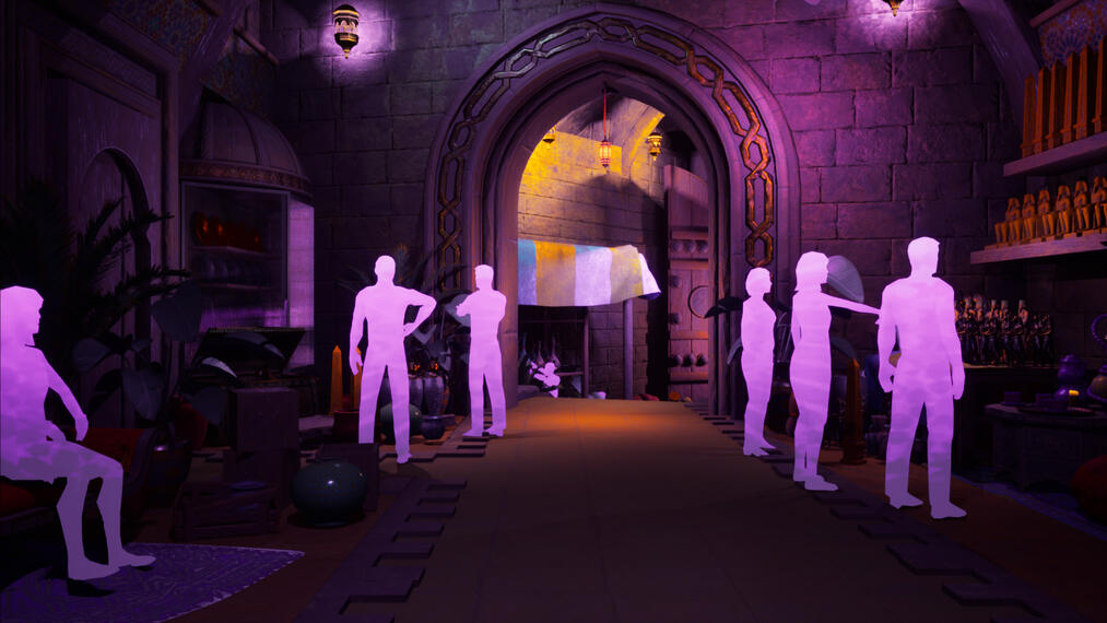 Section of the Cairo streets I was responsible for setdressing.