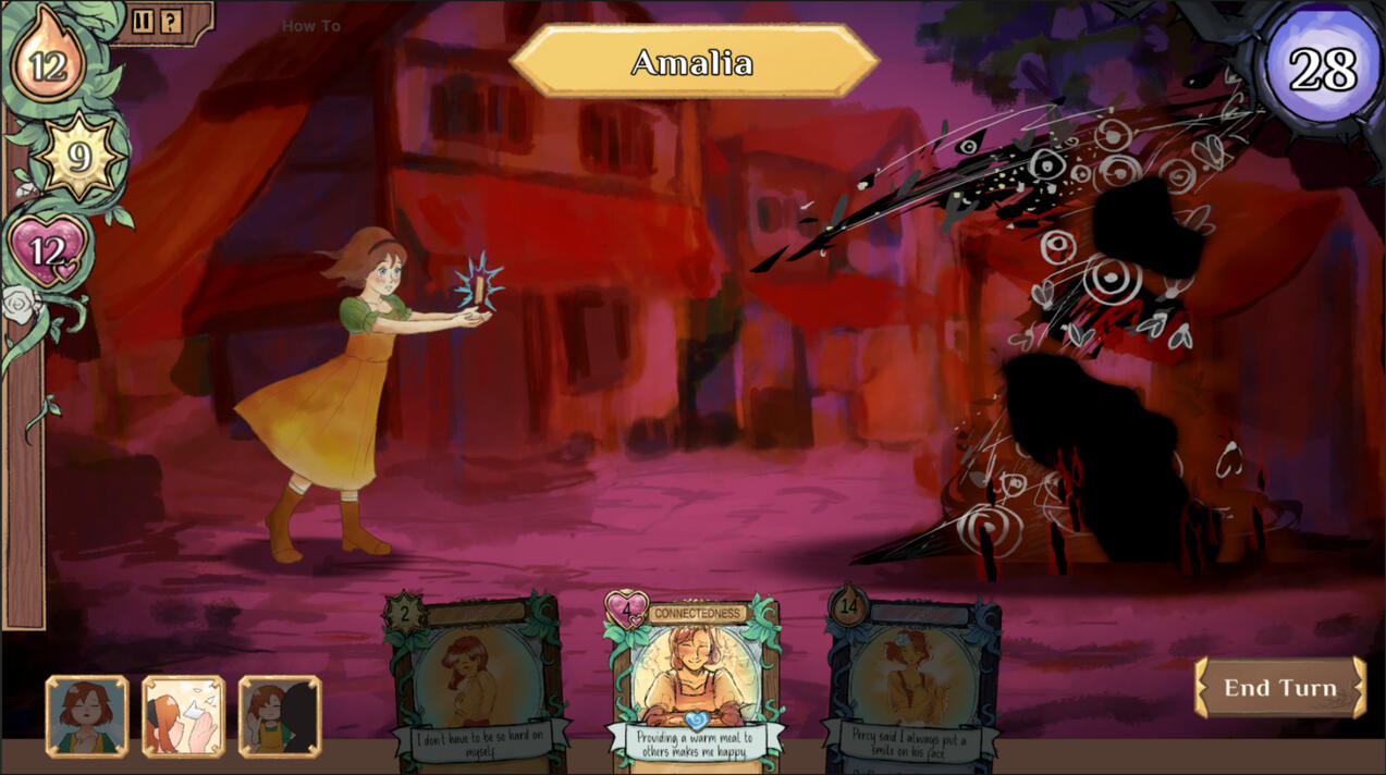 Amalia battles one of her shadows!