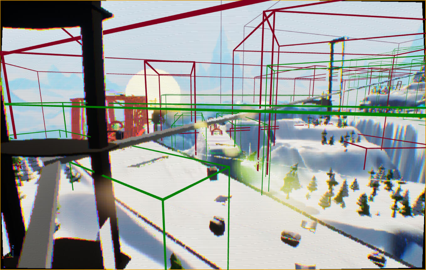 In-editor screenshot of one of the slopes.